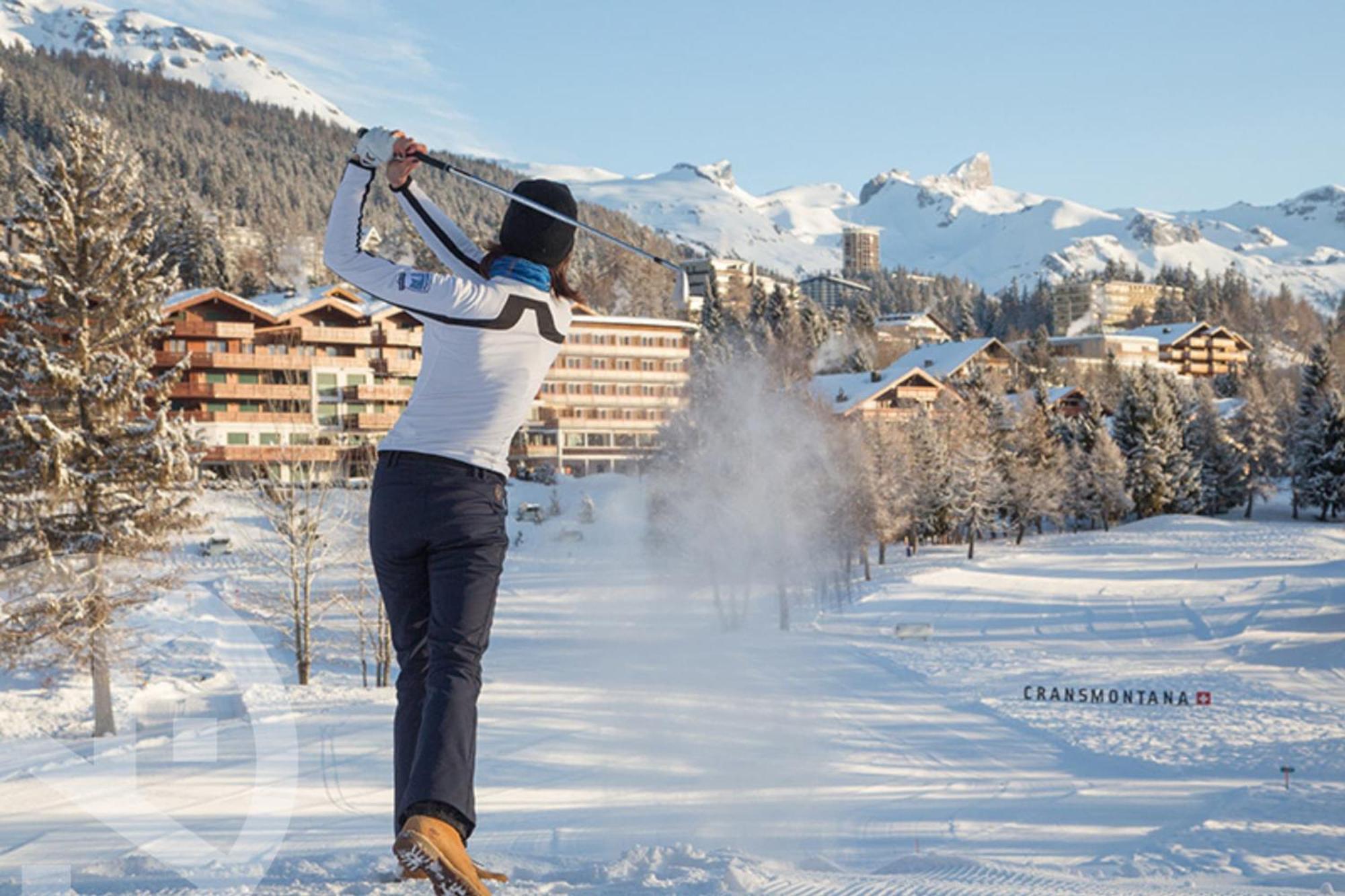 Balcon - Proche télécabines - Hypercentre - Parking Crans-Montana Exterior foto